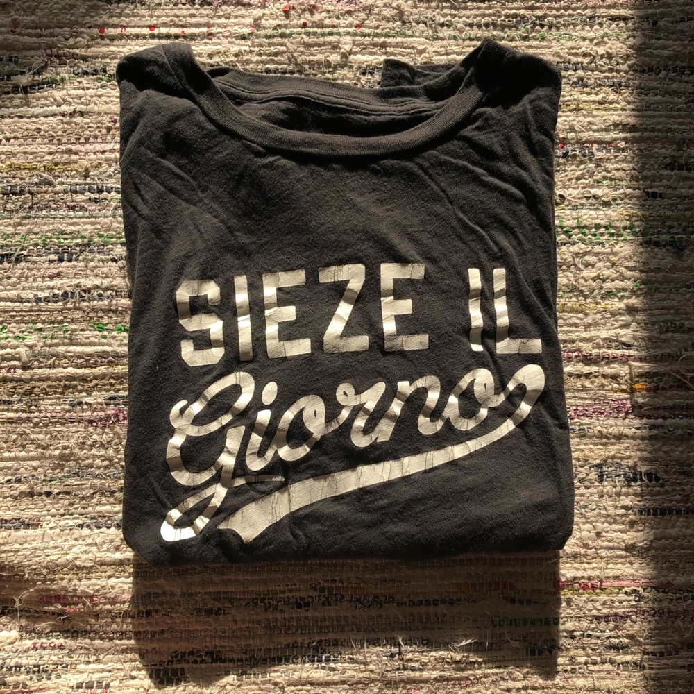 J Crew Distressed Graphic Tee